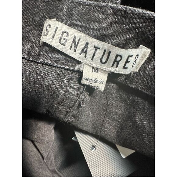 Signature 8 Slash Detail Denim Jeans black size medium 8/10 distressed ripped. - Picture 4 of 5